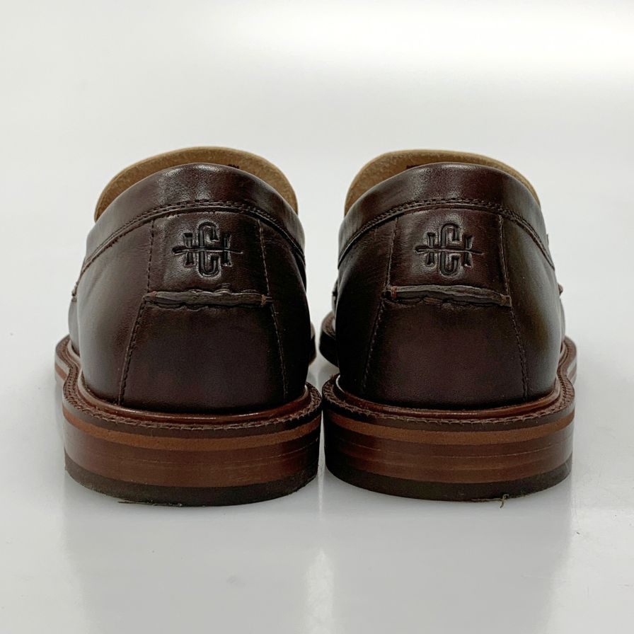 コールハーン レザーシューズ C37771 クラシックス ピンチ ペニーローファー ブラウンアイボリーコンビ US8 COLE HAAN 約26.0cm【AFD13】
