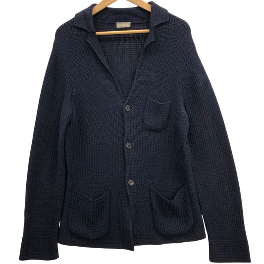 極美品◆クルチアーニ ビームスF別注 ニットジャケット ネイビー メンズ サイズ46 ネイビー CRUCIANI BEAMS F 【AFB46】