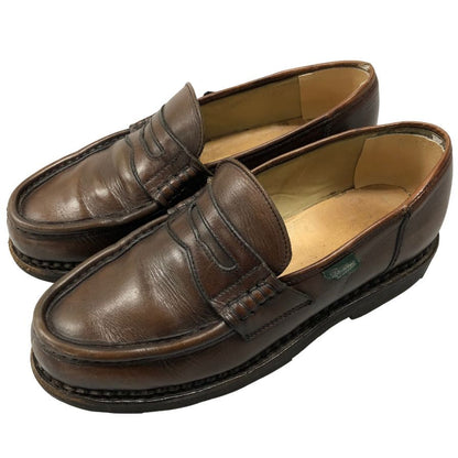 パラブーツ コインローファー ランス メンズ サイズ7F ブラウン Paraboot REIMS 約25.5cm【AFC3】