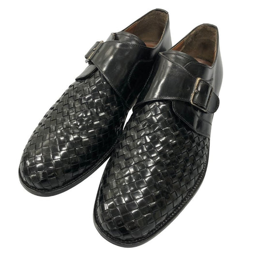 アクアスキュータム レザーシューズ シングルストラップ 日本製 メンズ サイズ26.5cmEEE ブラック Aquasqutum 約26.5cm【AFC2】