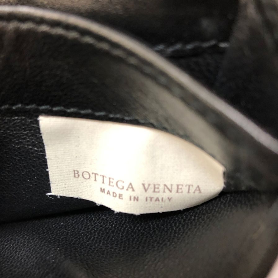 ボッテガヴェネタ カードケース イントレチャート レザー ブラック メンズ Bottega Veneta【AFI4】