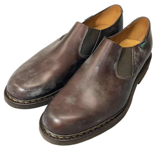 パラブーツ レザーシューズ フォトン ブライドル レザー サイドゴア スリッポン 145713 ブラウン メンズ サイズ8.5 PARABOOT PHOTON ビジネスシューズ 約27.0cm【LA】【中古】