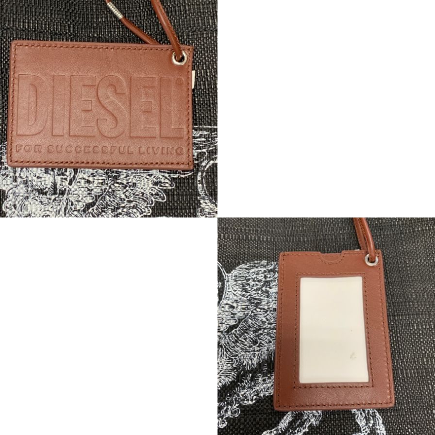 ディーゼル トートバッグ 2way ショルダー プリント キャンバス ブラック グレー DIESEL VENEZIA【AFE10】