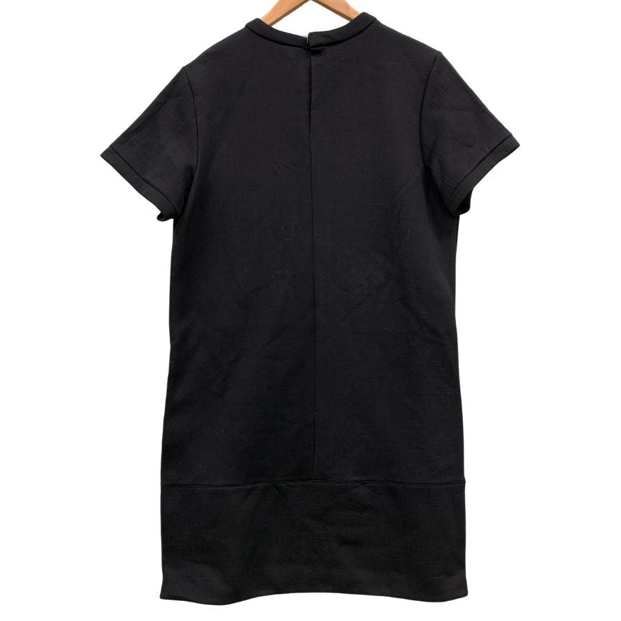 極美品◆プロエンザスクーラー 半袖 胸ポケット ワンピース 両サイドジップあしらい レデイース サイズ6 ブラック Proenza Schoule 【AFB25】