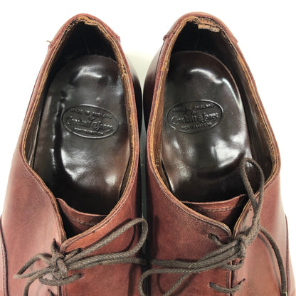 クロケット&ジョーンズ レザーシューズ TRESHAM ブラインドブローグ カーフ バーガンディ メンズ サイズUK9D CROCKETT&JONES 約27.5cm【AFC44】