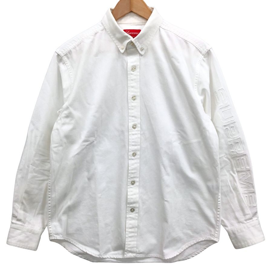 美品◆シュプリーム コットン Yシャツ PIN 10837 サイズ S Supreme 【AFB34】