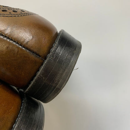 アレンエドモンズ レザーシューズ ストランド セミブローグ カーフ ブラウン サイズUS7.5 ALLEN EDMONDS Strand ビジネスシューズ 約25.5cm【LA】【中古】