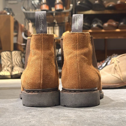 パラブーツ サイドゴア ブーツ シャンフォート スエード ブラウン サイズUK6.5 メンズ PARABOOT ブーツ 約25.0cm【LA】【中古】