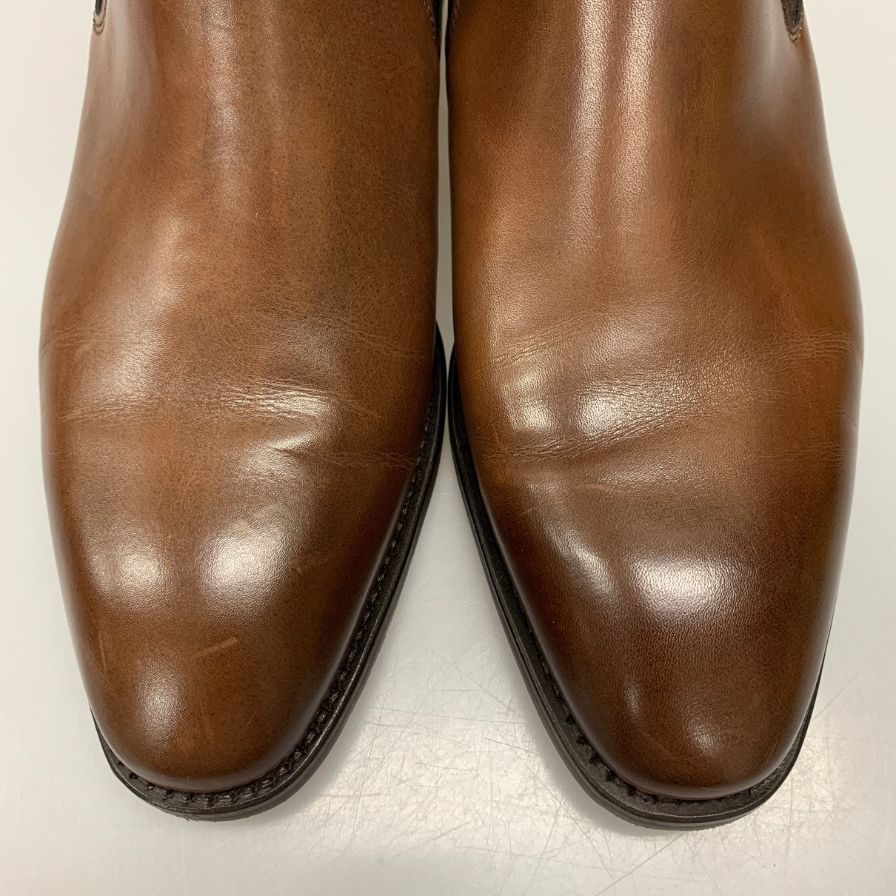 バーウィック サイドゴアブーツ 475 カーフ ブラウン UK6.5 メンズ スペイン製 Berwick ブーツ 約25.0cm【LA】【中古】