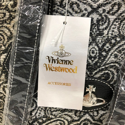 ヴィヴィアンウエストウッド アクセサリー ハンドバッグ 総柄 ポリエステル オーブ ロゴ グレー Vivienne Westwood Accesory【AFE3】
