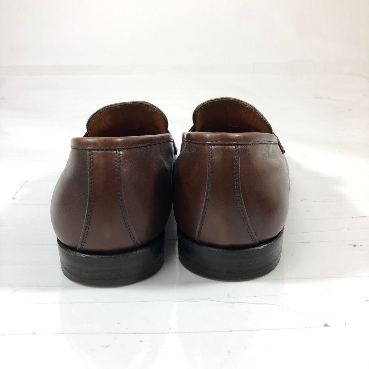 サルヴァトーレ フェラガモ ビットローファー ガンチーニ 9235 カーフ ブラウン メンズ サイズUK8.5  Salvatore Ferragamo 約27.0cm【AFC4】