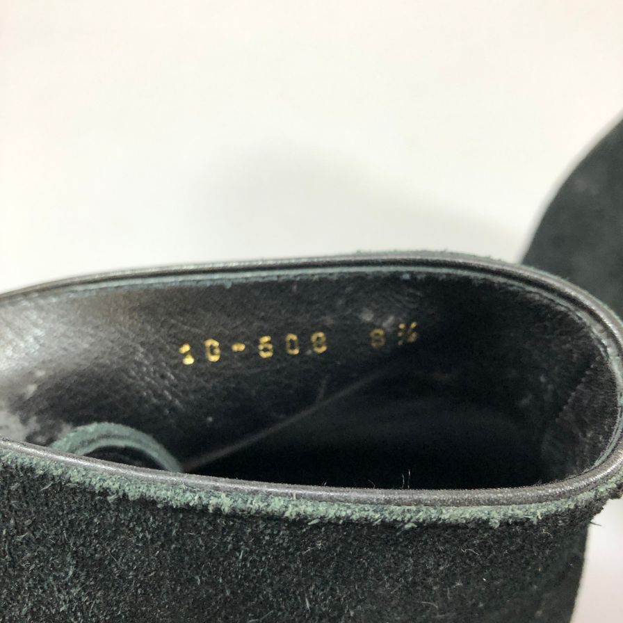 三陽山長 ユナイテッドアローズ別注 チャッカブーツ スエード ブラック サイズ8.5 メンズ SANYO YAMACHO 約26.5cm【AFC3】
