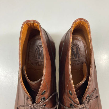 ジェイエムウエストン ブーツ 741-38 カーフ レザー 旧ロゴ ブラウン メンズ サイズ8D J.M.Weston ブーツ 約27.0cm【LA】【中古】