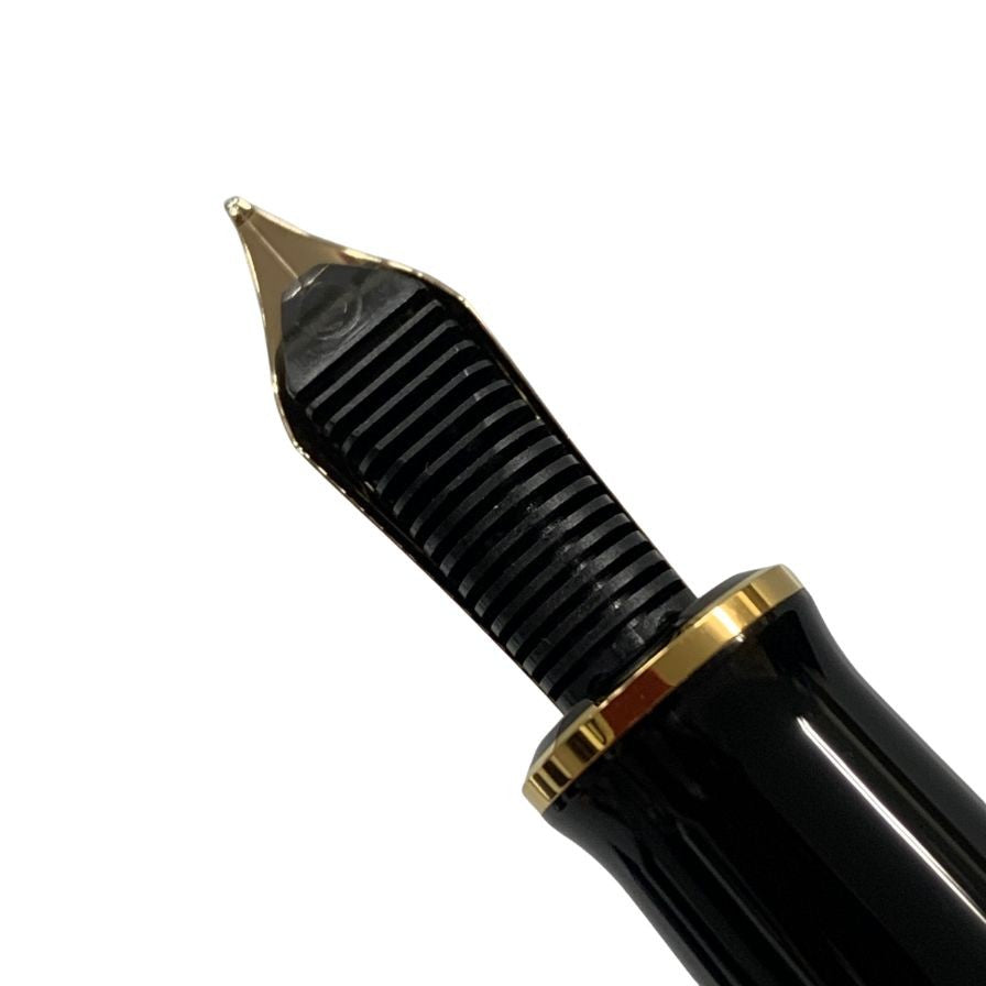 ペリカン 万年筆 スーベレーン ペン先14C-585 ブラック×ゴールド Pelikan Souveran【AFI18-2】
