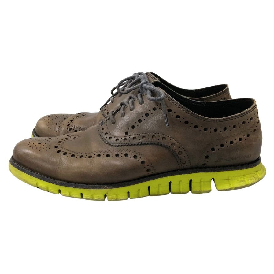 コールハーン レザースニーカー ゼログランド メンズ サイズ9.5 ブラウン C22061 COLE HAAN  zerogrand 約28.0cm【AFC45】