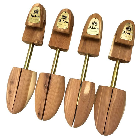 オールデン シューツリー シューキーパー 木製 サイズM 右足のみ まとめ4足 ALDEN 約26.0cm【AFC7】