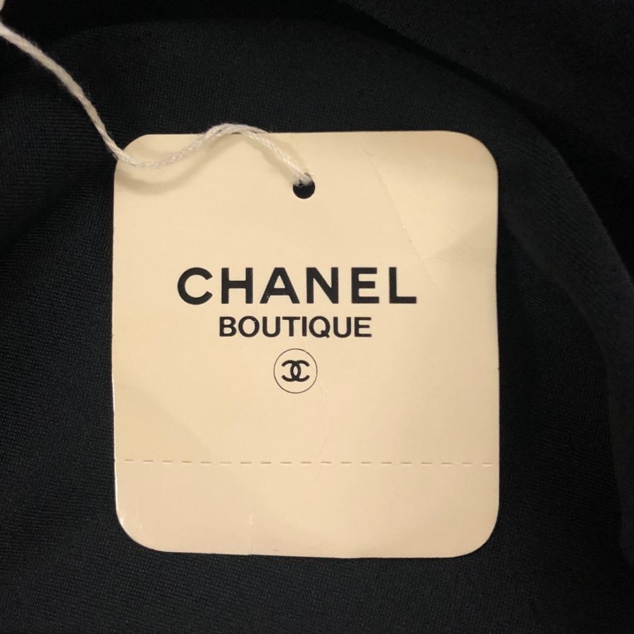 極美品◆シャネル 水着 スイムウェア ココマーク 片掛け サイズ38 ブラック レディース CHANEL 【AFB9】