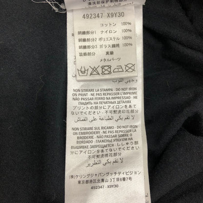 中古◆グッチ 半袖Tシャツ スパンコール ブラック レディース サイズM 492347 GUCCI 【AFB3】