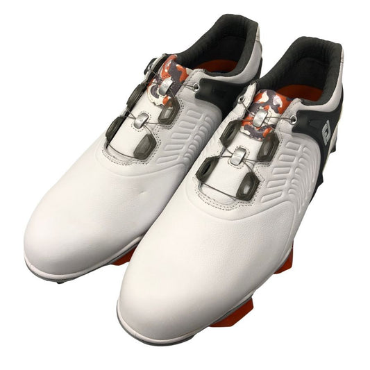 フットジョイ ゴルフシューズ レザー ローカット ダイヤルワイヤー式 ホワイト メンズ サイズ11.5 FJ FootJoy TOURS-S 約29.5cm【AFC46】