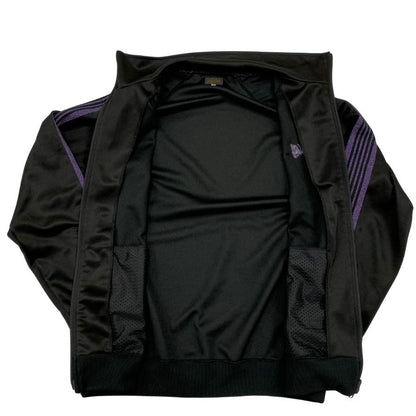 美品◆ニードルス トラックジャケット NS1625 メンズ サイズXL ブラック Track jkt poly smooth NEEDLES 【AFB14】