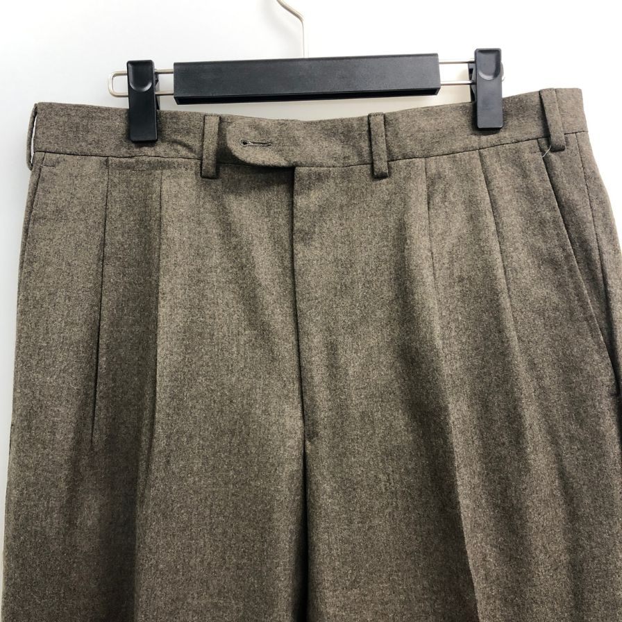 エルメネジルド ゼニア パンツ ウール SUPER100’S ダークブラウン サイズ48 Ermenegildo Zegna 【AFB19】