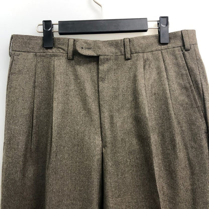 エルメネジルド ゼニア パンツ ウール SUPER100’S ダークブラウン サイズ48 Ermenegildo Zegna 【AFB19】