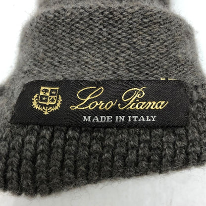ロロ ピアーナ カシミヤ ニット 手袋 ブラウン  Loro Piana