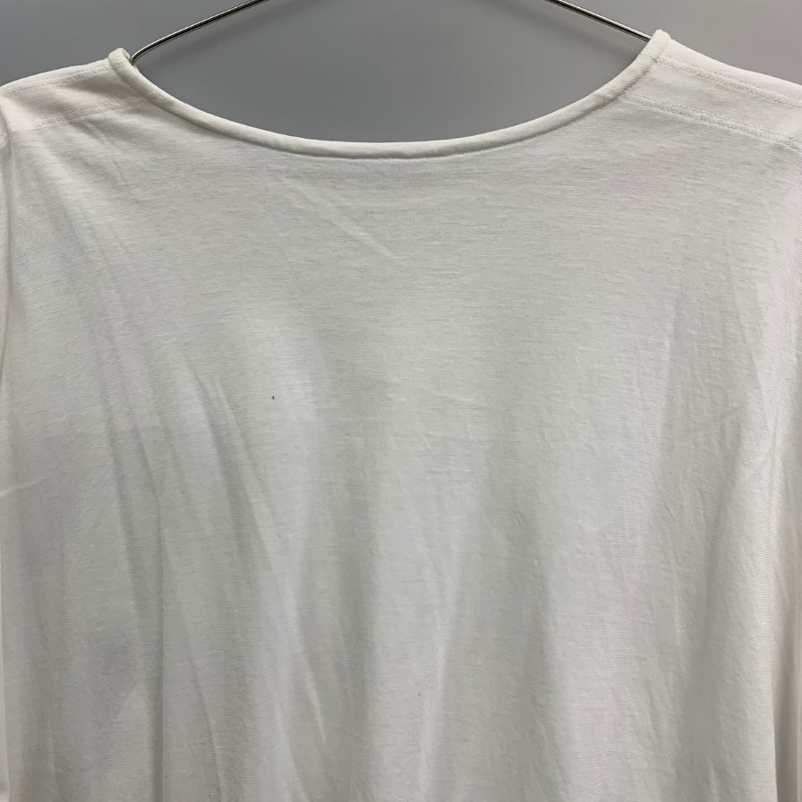 美品◆イッセイ ミヤケ 半袖 カットソー IM21JK7 ホワイト サイズ2 レディース ISSEY MIYAKE 【AFB10】