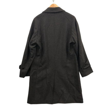 極美品◆銀座 山形屋 ステンカラーコート メンズ ウール ナイロン サイズCV.2343A5 ブラウン GINZA YAMAGATAYA 【AFA10】