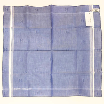 エルメス ハンカチ コットン100% ブルー系 レディース HERMES