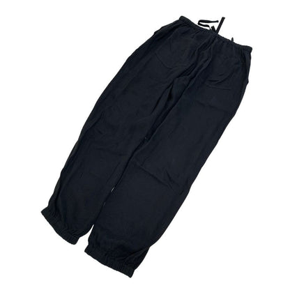 コモリ 26SS リネンWクロス ドローストリングパンツ ブラック メンズ サイズ2 D01-03016 COMOLI 【AFB7】