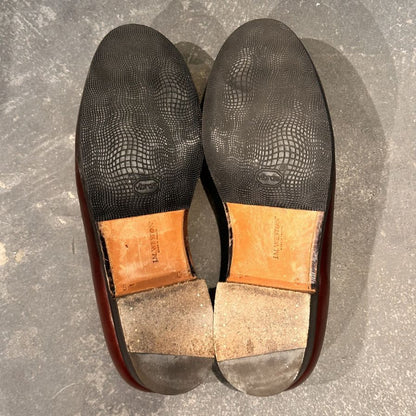 ジェイエムウエストン 180 シグニチャーローファー ボックスカーフ バーガンディ サイズUK5.5C メンズ J.M.WESTON ローファー 約24.0cm【LA】【中古】
