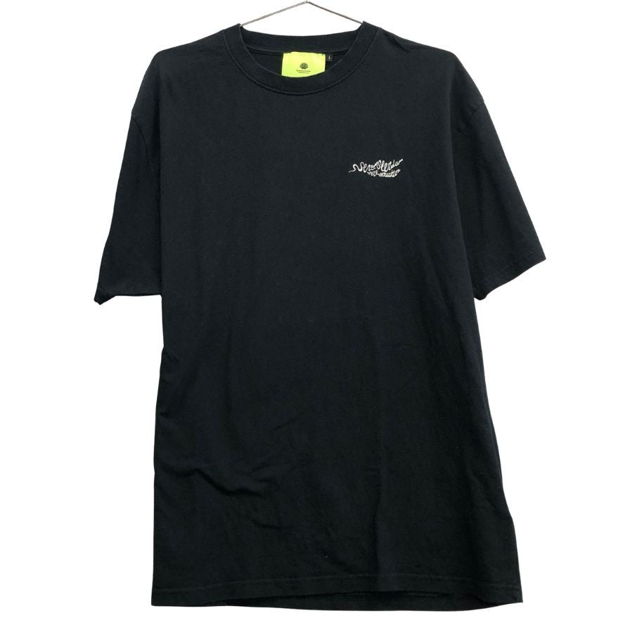 中古◆ニューアムステルダムサーフアソシエーション Tシャツ フォトプリント バックプリント サイズL メンズ ブラック系 New Amsterdam Surf Association 【AFB39】