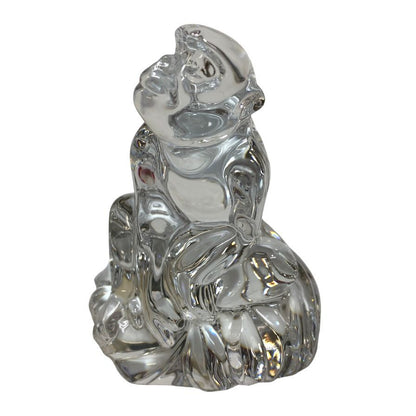 バカラ クリスタルオブジェ 干支 猿 Baccarat【AFB55】【中古】