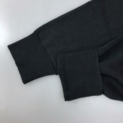 美品◆ジョンスメドレー ポロシャツ 長袖 毛 リブ メンズ サイズS ブラック JohnSmedley 【AFB13】