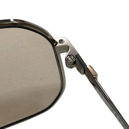 カールツァイス サングラス ティアドロップ チタン製 58口15 FM7 ブラウンレンズ シルバーフレーム Carl Zeiss【AFI6】