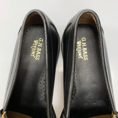 ジーエイチバス ローファー ウィージャンズ ラーソン シボレザー  サイズ9.5 メンズ ブラック G.H.Bass&Co. WEEJUNS LARSON ローファー 約28.0cm【LA】【中古】