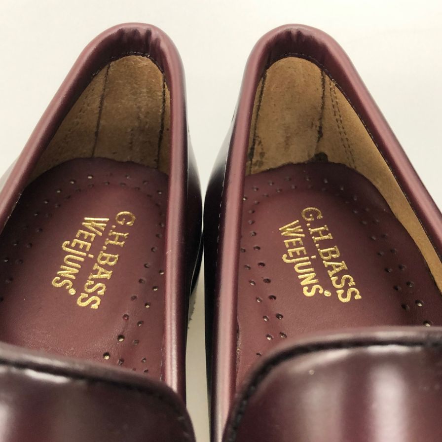 ジーエイチバス レザーシューズ ローファー バーガンディ メンズ サイズ8.5 G.H.Bass&Co. ローファー 約27.0cm【LA】【中古】