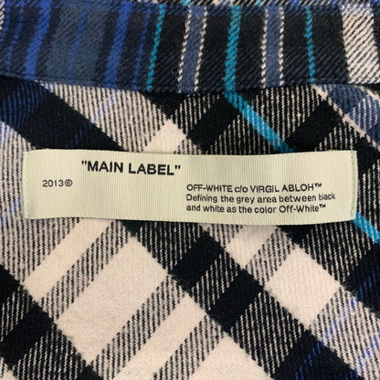 美品◆オフホワイト 19SS 袖切替スウェットシャツ ヴァージルアブロー メンズ サイズM OFF-WHITE VIRGIL ABLOH 【AFB20】