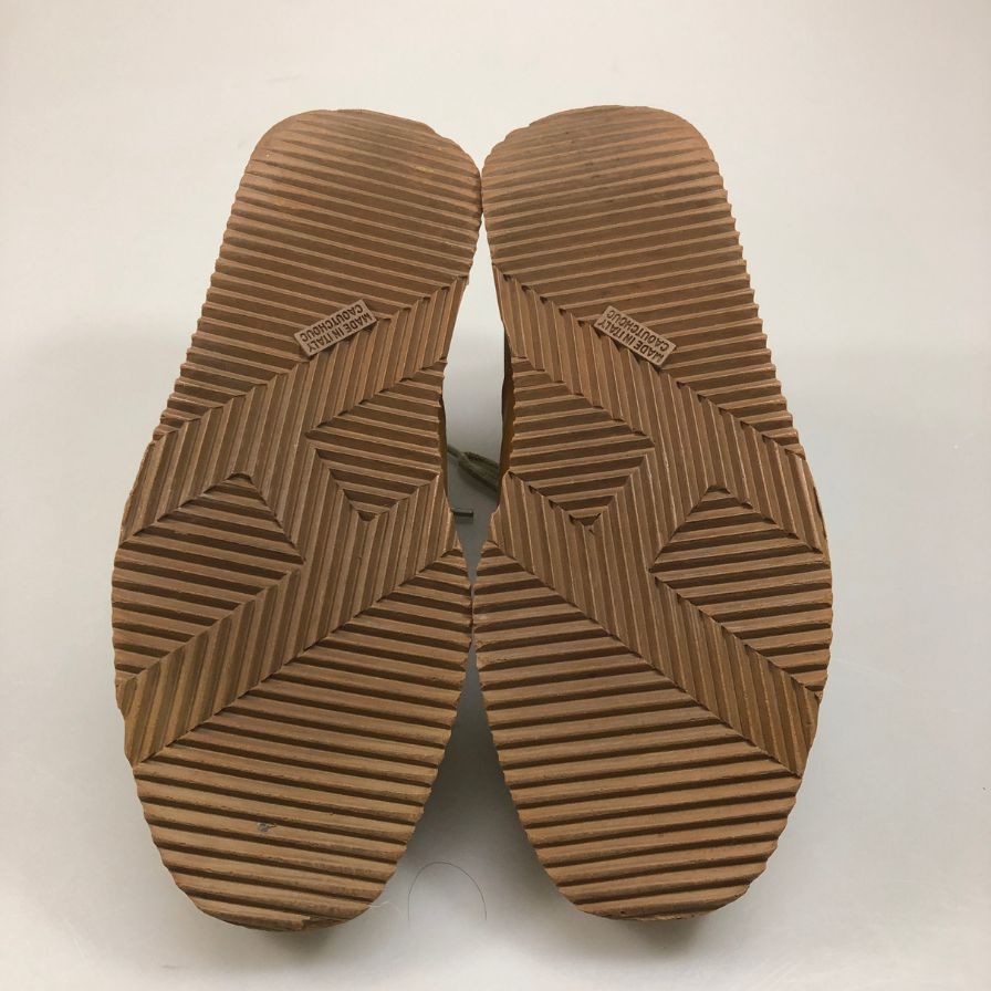 エルメス レザースニーカー ローカット 本革 Hロゴ ブラウン サイズ34相当 HERMES 約22.0cm【AFC44】