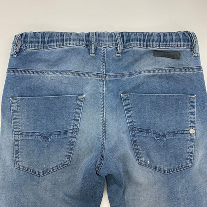 ディーゼル ストレッチデニム KROOLEY NE ダメージ ウエストゴム レディース インディゴ 30サイズ DIESEL 【AFB2】