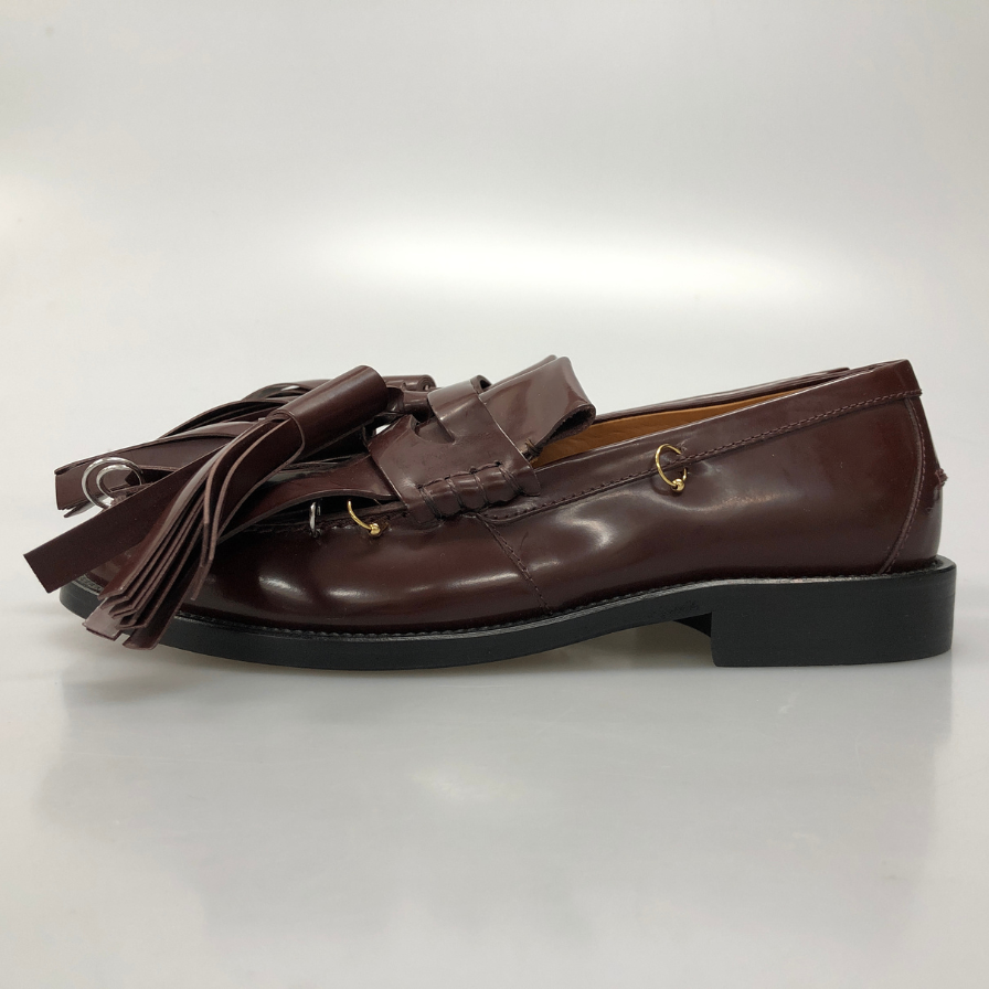 マルニ タッセルローファー バーガンディ レディース サイズ38 MARNI 約24.5cm【AFC3】