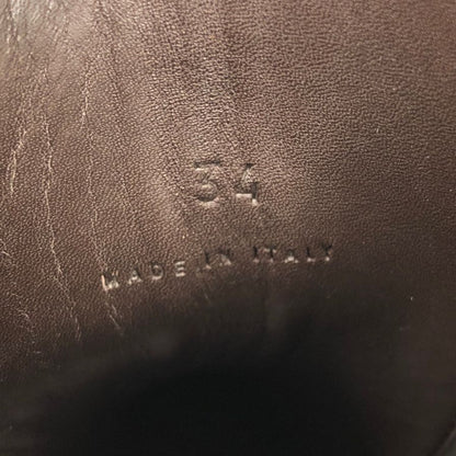 ボッテガヴェネタ ブーツ LUG ANKLE ブラック ホワイト サイズ34 レディース BOTTEGA VENETA 約20.5cm【AFD1】