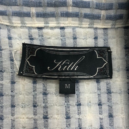 美品◆キス オープンカラー 半袖シャツ メンズ サイズM ホワイト系 KITH 【AFB34】