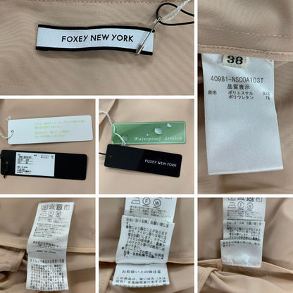 極美品◆フォクシー ニューヨーク レインコート 40981 ピンク系 レディース サイズ38 FOXEY NEW YORK 【AFB22】