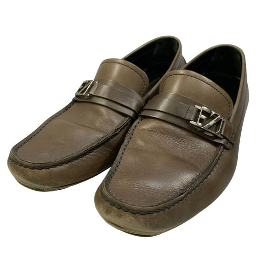 エルメネジルドゼニア ドライビングシューズ ビット ローファー レザー ブラウン メンズ サイズ6 Ermenegildo Zegna 約24.0cm【AFC3】
