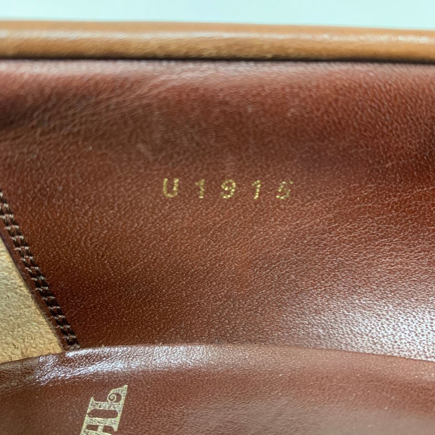 ユニオンインペリアル コインローファー U1915 カーフ ブラウン サイズ8.5 UNION IMPERIAL 約26.5cm【AFC5】