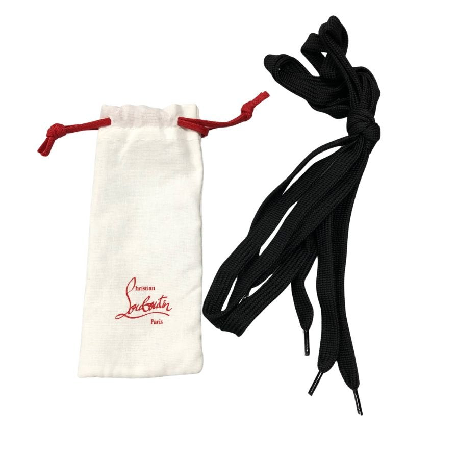 クリスチャンルブタン 23AW ローカットスニーカー アストロルビ スパイクスタッズ ブラック×レッド サイズ40 CHRISTIAN LOUBOUTIN 約24.5cm【AFC35】