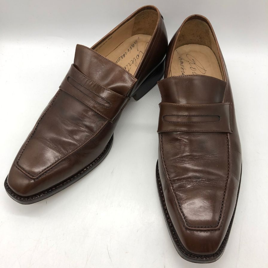 ロベルト ウゴリーニ 5804 コインローファー カーフ UK40ハーフ メンズ Roberto Ugolini 約25.5cm【AFC5】
