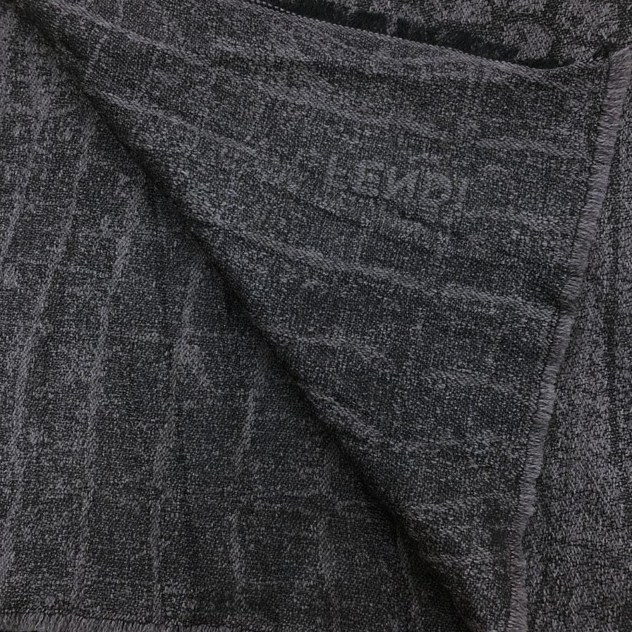 フェンディ ストール マフラー エキゾティック柄透かし 100×110 メンズ グレー系 FENDI【AFI21】